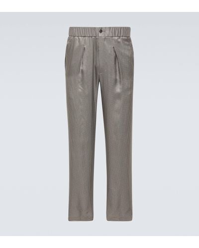 Giorgio Armani Straight Trousers - Grey