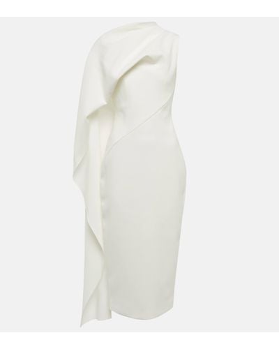 ROKSANDA Bridal Edith Crepe Midi Dress - White