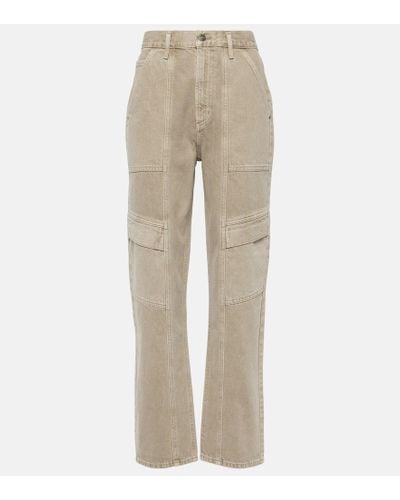Agolde Cooper High-rise Cargo Jeans - Natural