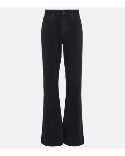 Balenciaga Mid-rise Bootcut Jeans - Black