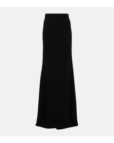 Roland Mouret High-rise Cady Maxi Skirt - Black