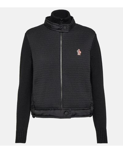 3 MONCLER GRENOBLE Chaqueta con paneles de plumas - Negro