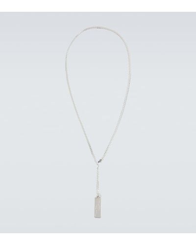 Gucci Halskette Interlocking G aus Sterlingsilber - Weiß