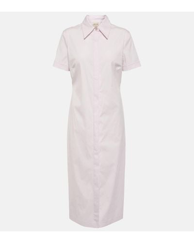 Tod's Cotton-blend Shirt Dress - White
