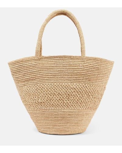 The Row Emilie Small Raffia Basket Bag - Natural
