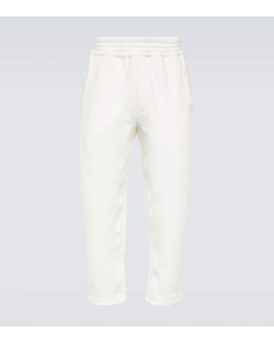 The Row Pantalones tapered Koa de rizo de algodon - Blanco