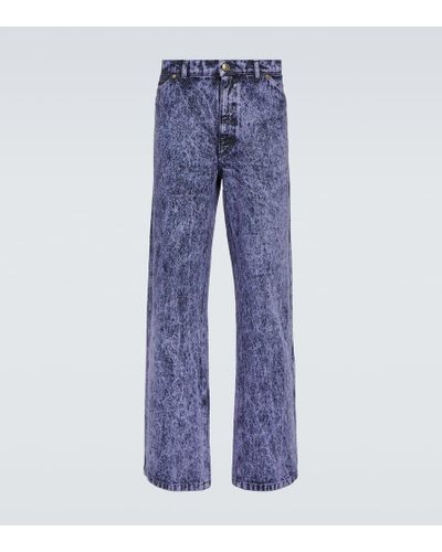 Marni Low-Rise Straight Jeans - Blau