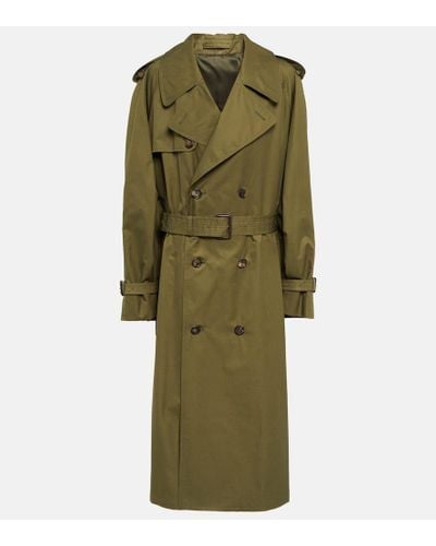 Wardrobe NYC Trenchcoat aus Gabardine - Grün