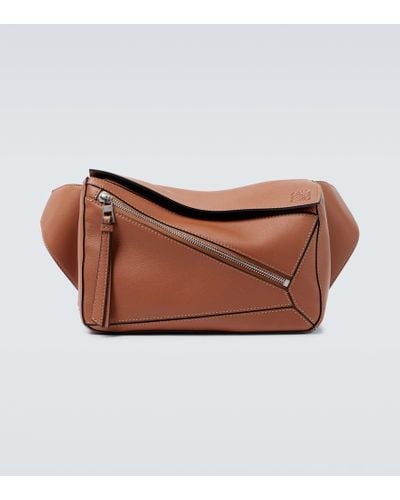 Loewe Puzzle Small Leather Belt Bag - Brown