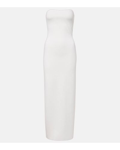 Gabriela Hearst Calderon Wool, Silk, And Cashmere Maxi Dress - White