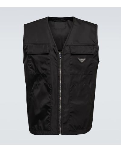 Prada Gilet in stile cargo - Nero