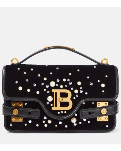 Balmain Sac B-Buzz 24 a ornements - Noir