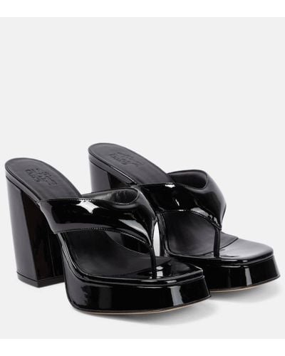 Gia Borghini Sandalen Gia 17 aus Lackleder - Schwarz