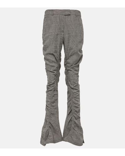Acne Studios Paija Printed Flared Pants - Gray
