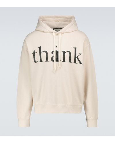 Gucci Hoodie Think/Thank - Natur