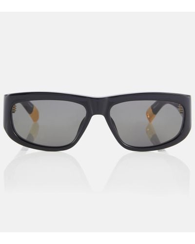 Jacquemus Les Lunettes Rectangular Sunglasses - Grey