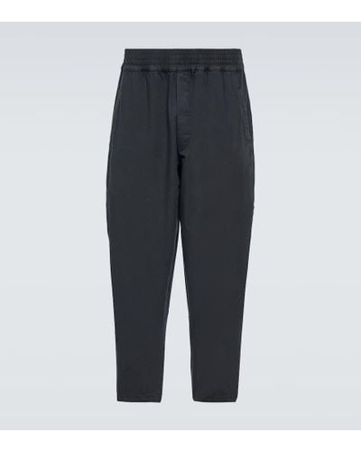 The Row Kaol Cotton Tapered Pants - Blue