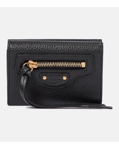 Balenciaga Neo Classic City Mini Leather Wallet - Black