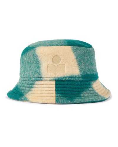 Isabel Marant Sombrero de pescador Loiena en mezcla de lana - Verde