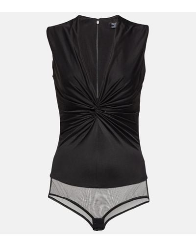 Versace X Dua Lipa – Body en satin - Noir