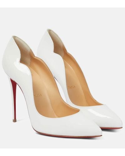 Christian Louboutin Hot Chick 100 Patent-leather Courts - White