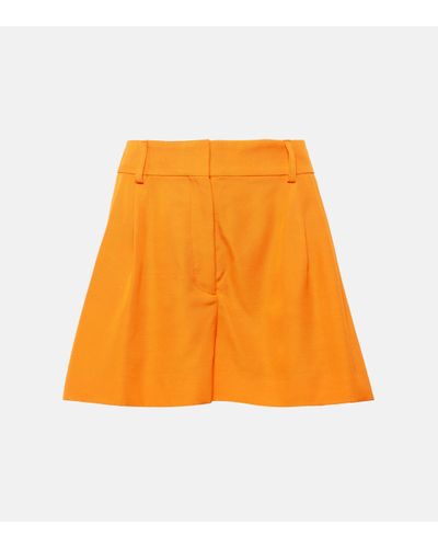 Stella McCartney High-rise Shorts - Orange