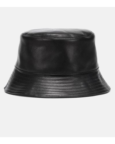 Loewe Hut aus Leder - Schwarz