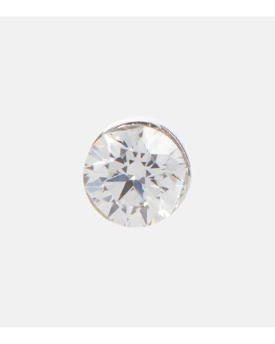 Maria Tash Arete unico Invisible de oro blanco de 18 ct con diamante blanco