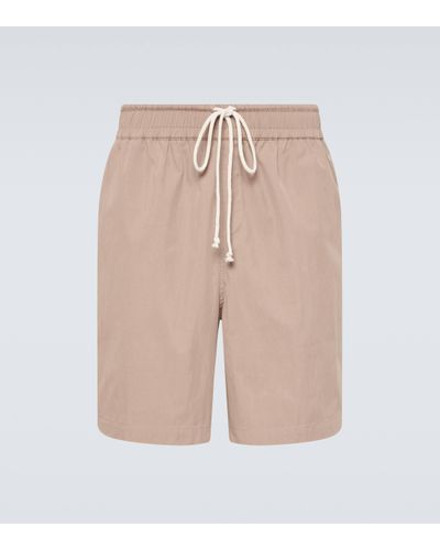 Commas Cotton-blend Shorts - Natural