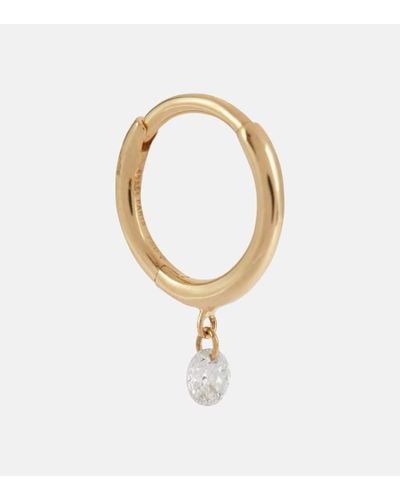 PERSÉE 18kt Yellow Gold And Diamond Single Earring - White