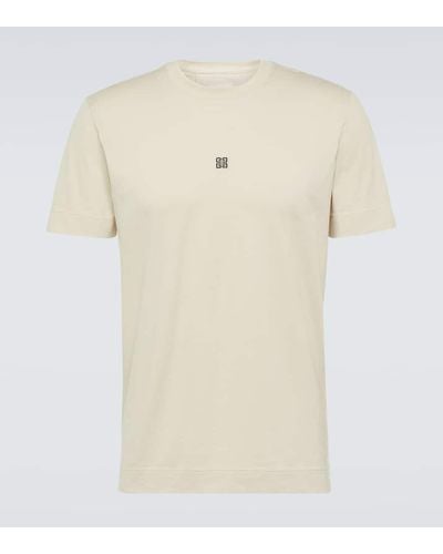 Givenchy T-Shirt aus Baumwoll-Jersey - Natur