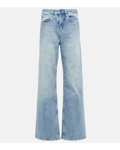 AG Jeans New Alexxis High-rise Flared Jeans - Blue