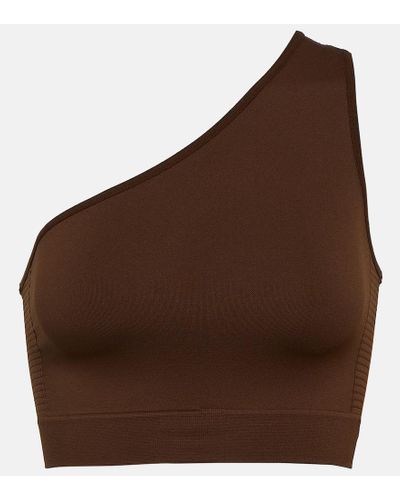 Rick Owens Athena One-shoulder Cropped Top - Brown