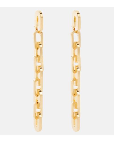 Jil Sander Chain Drop Earrings - Metallic