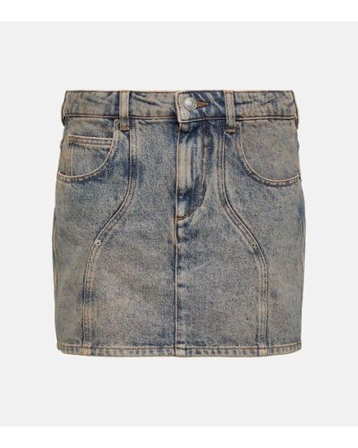 Isabel Marant Minigonna di jeans Vesna - Grigio