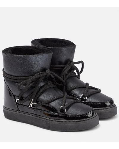 Inuikii Leather Ankle Boots - Black