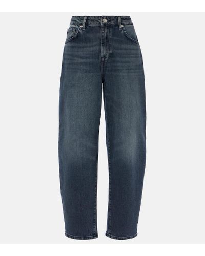 7 For All Mankind High-Rise Jeans Jayne - Blau