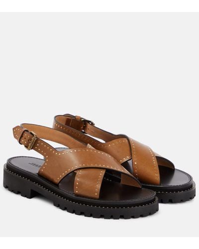Isabel Marant Leather Sandals - Brown