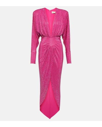 Alexandre Vauthier Embellished Maxi Dress - Pink