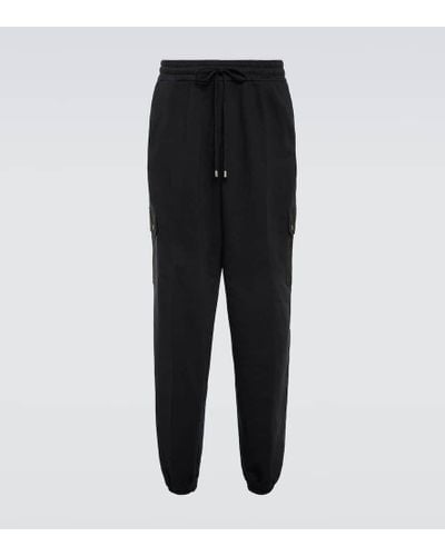 Gucci Cargo Cotton Jersey Sweatpants - Black