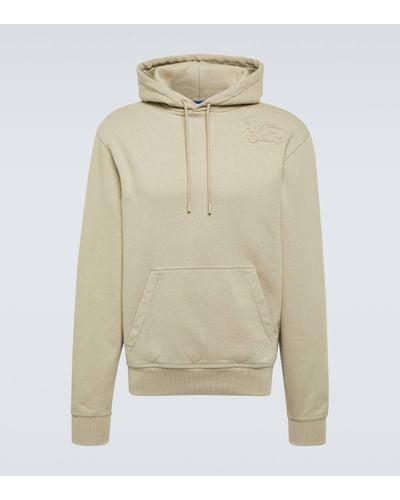 Burberry Cotton Jersey Hoodie - Natural
