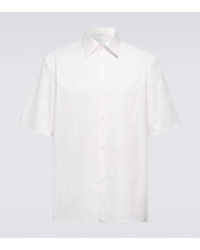 The Row Patrick Cotton Poplin Shirt - White