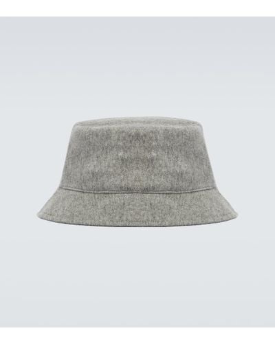 Loro Piana Cityleisure Cashmere Bucket Hat - Gray