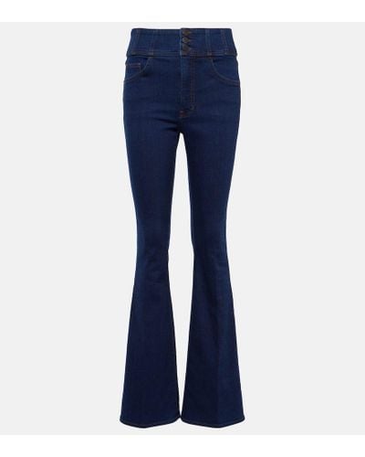 Veronica Beard High-Rise Jeans Beverly - Blau