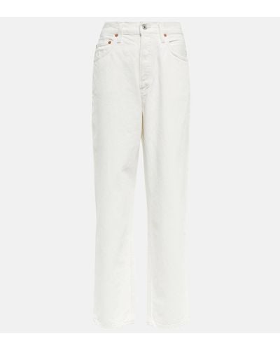 Citizens of Humanity Devi High-rise Tapered Jeans - White
