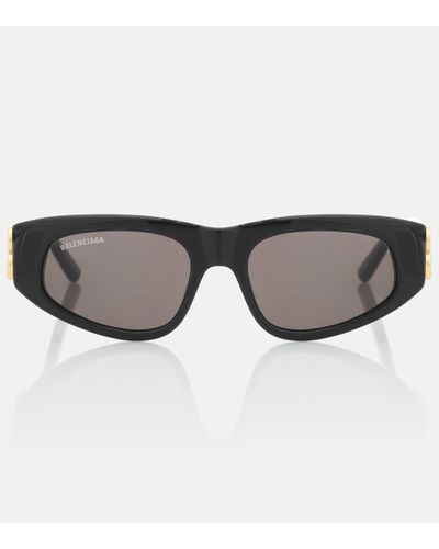 Balenciaga 53mm Narrow Sunglasses - Black