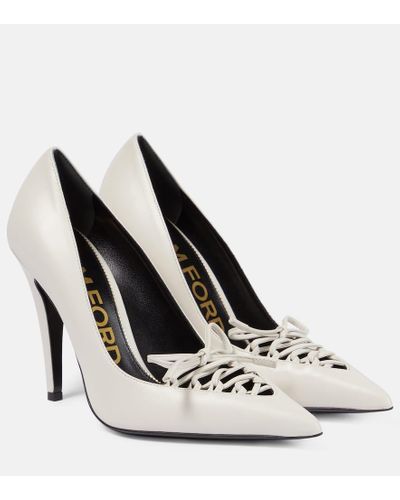 Tom Ford Pumps Corset 105 in pelle - Bianco