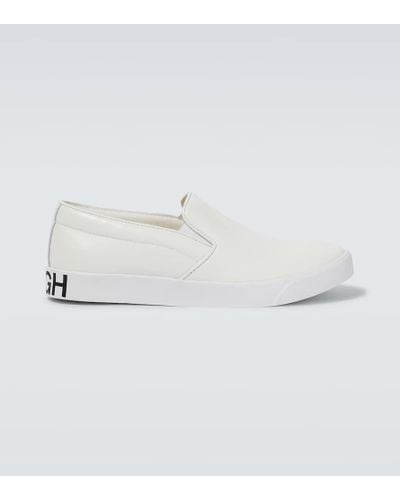 Comme des Garçons Slip-on Leather Sneakers - White