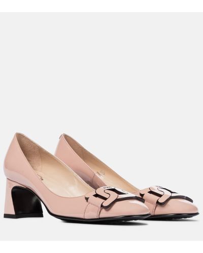 Tod's Slide Patent Leather Pumps - Multicolor