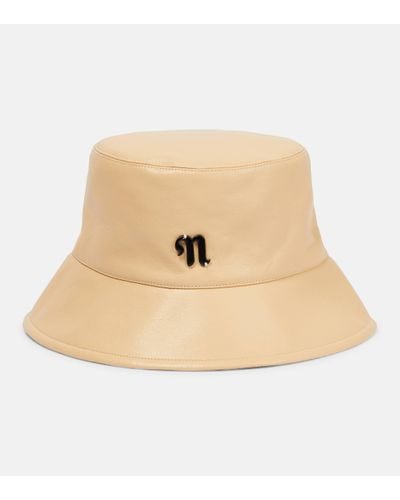 Nanushka Caran Logo Bucket Hat - Natural